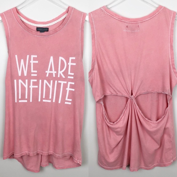 Kendall & Kylie Tops - Kendall & Kylie | We Are Infinite Graphic Tank Top